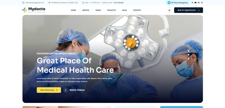 Hospital and Clinic Website design by Web and Growth, website design company in Ahmedabad
