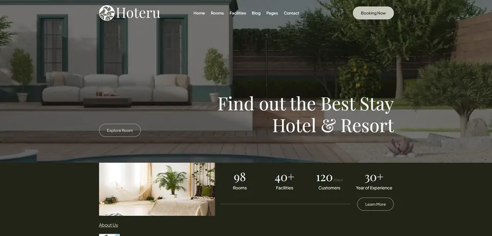 Hotel and Resort Website design, website design in Ahmedabad by Web and Growth